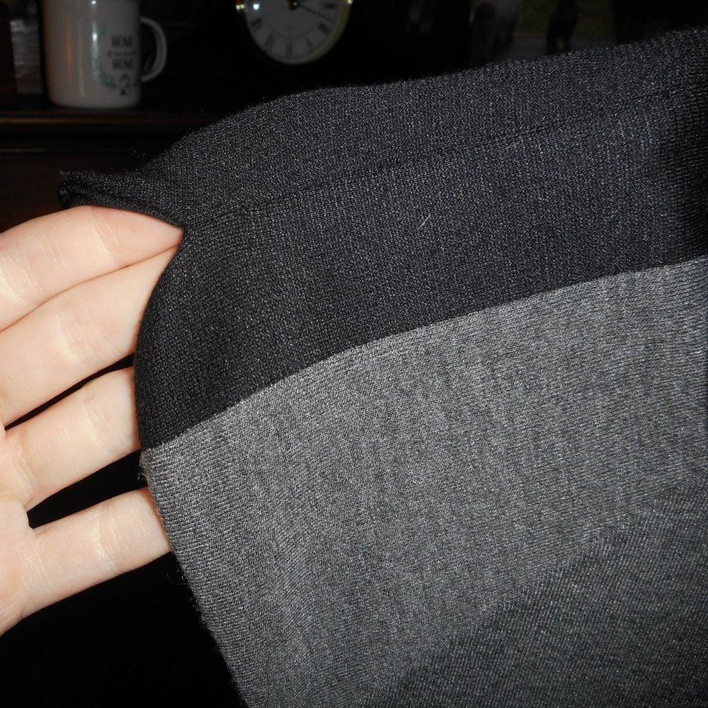 BOGO FREE, London Times Grey and Black knit dress, size 4 - Picture 9 of 11